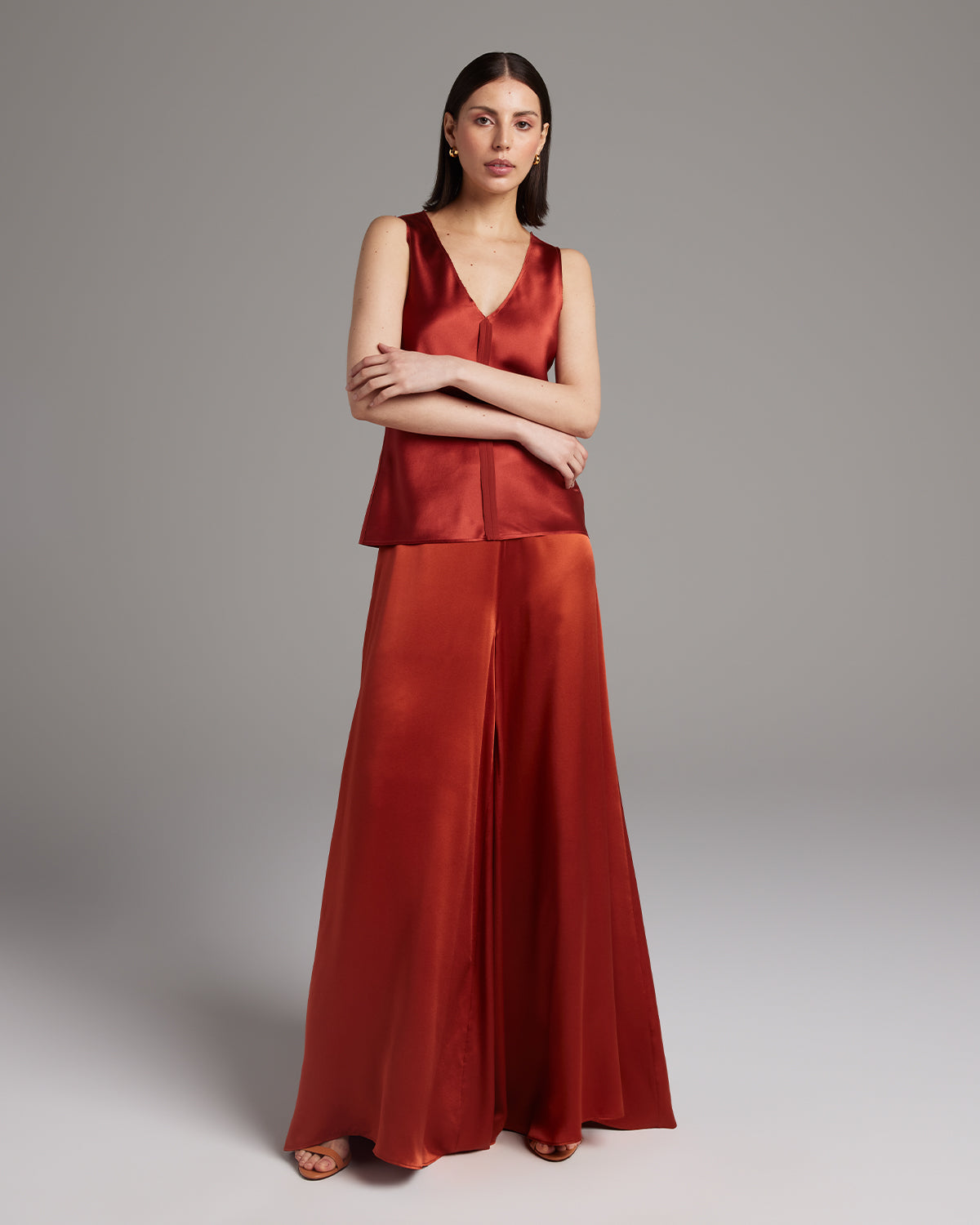 Silk Raw Edge Tank - Sumiye Co