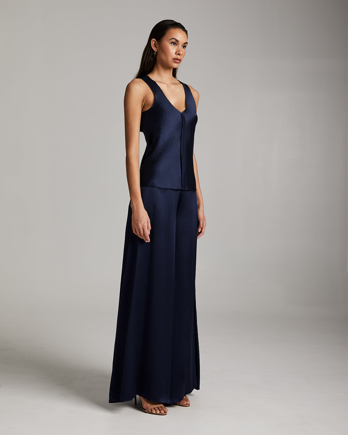 Silk Palazzo Pants - Sumiye Co