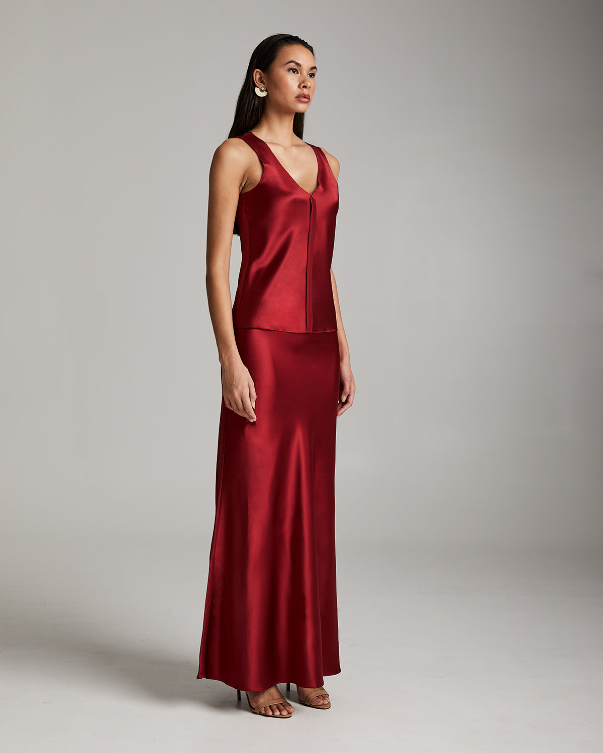 Silk Raw Edge Tank - Sumiye Co