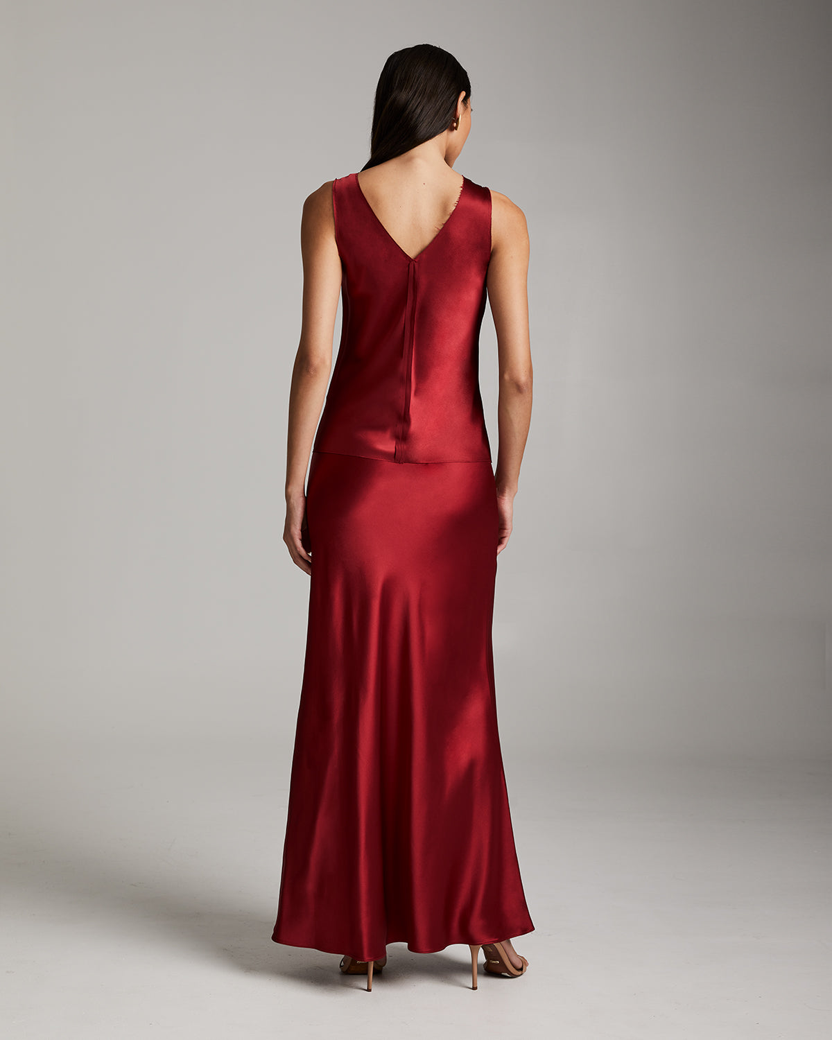 Silk Raw Edge Tank - Sumiye Co