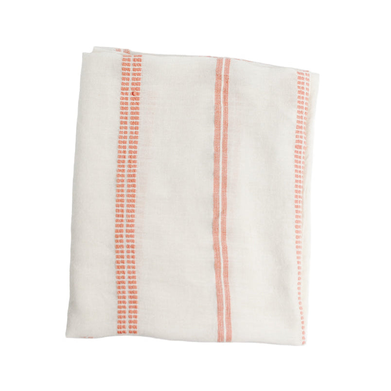Baby Swaddle Blanket 37" x 37" | Blush Hand-Spun Organic Cotton - Sumiye Co