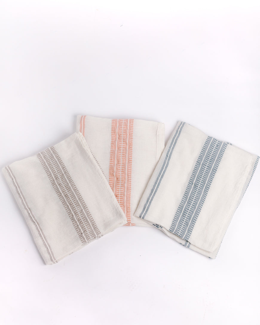 Baby Swaddle Blanket 37" x 37" | Light Blue Hand-Spun Organic Cotton - Sumiye Co