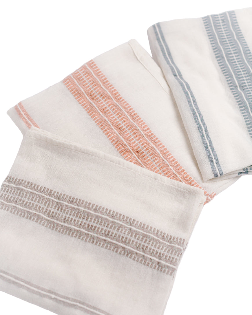 Baby Swaddle Blanket 37" x 37" | Stone Hand-Spun Organic Cotton - Sumiye Co