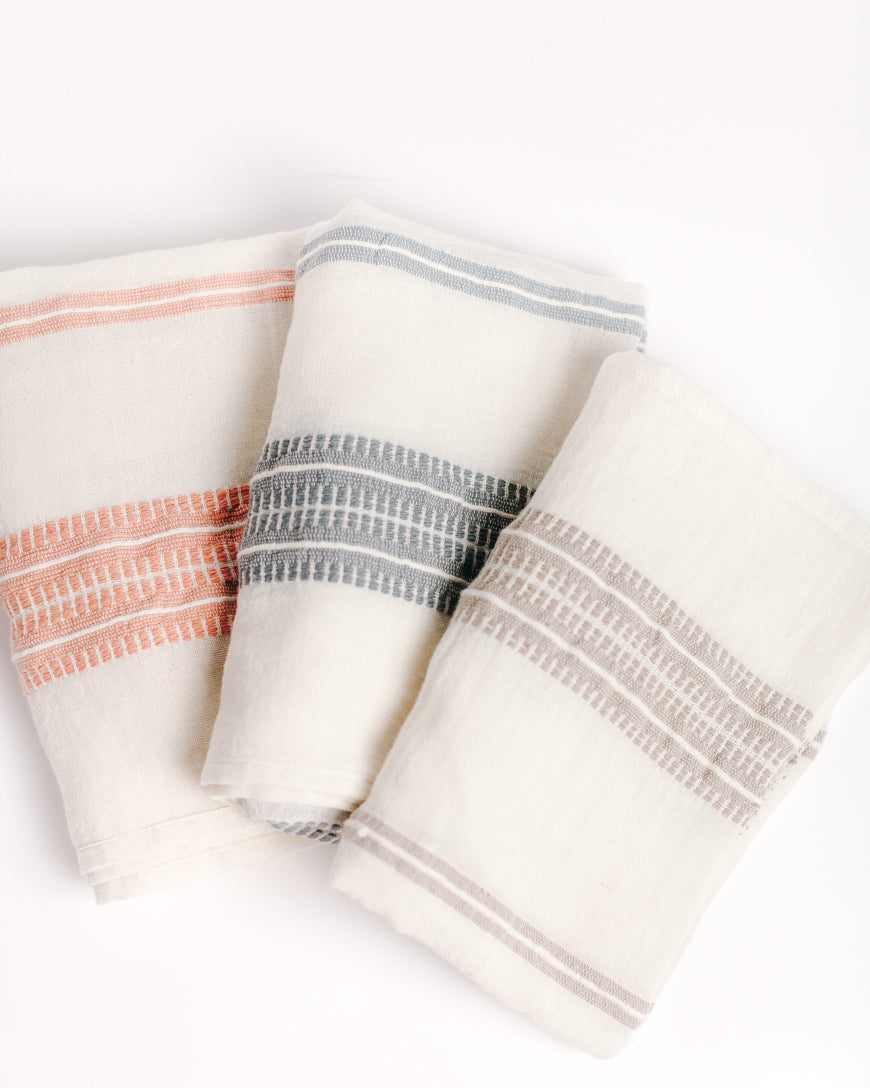 Baby Swaddle Blanket 37" x 37" | Blush Hand-Spun Organic Cotton - Sumiye Co