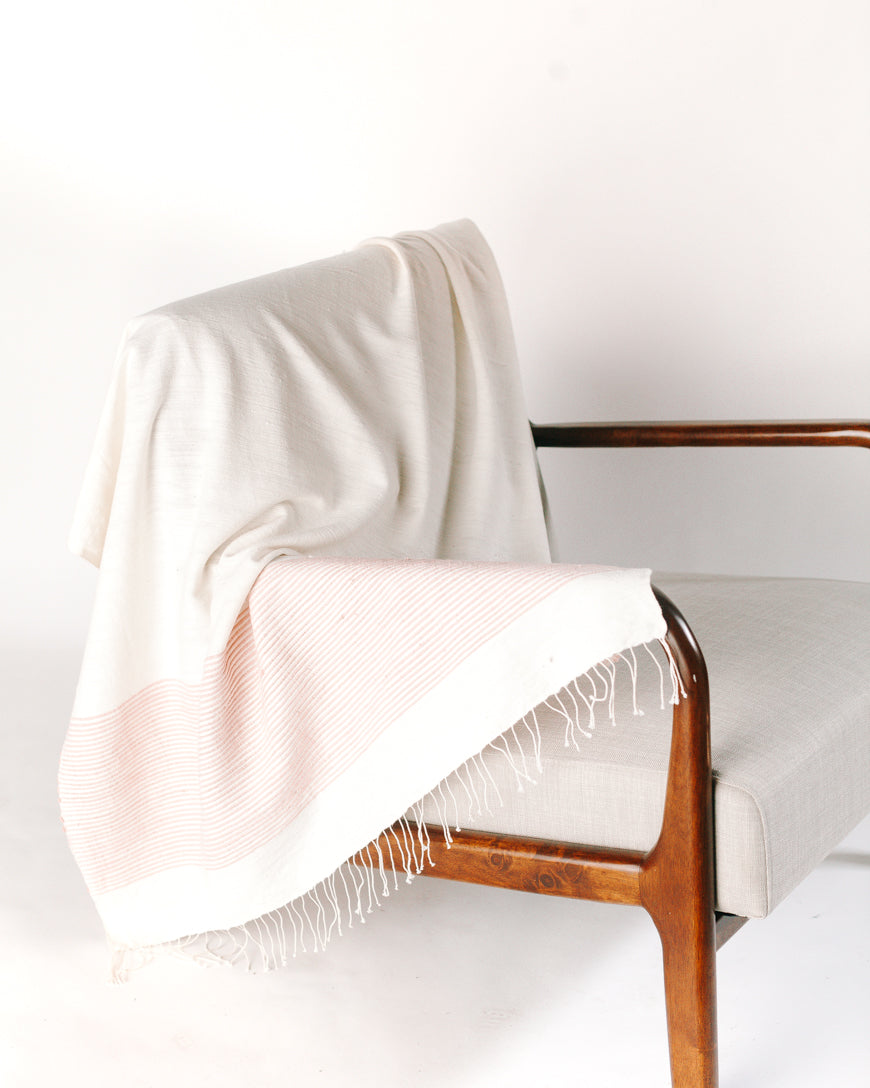 Riviera Throw - Blush - Sumiye Co