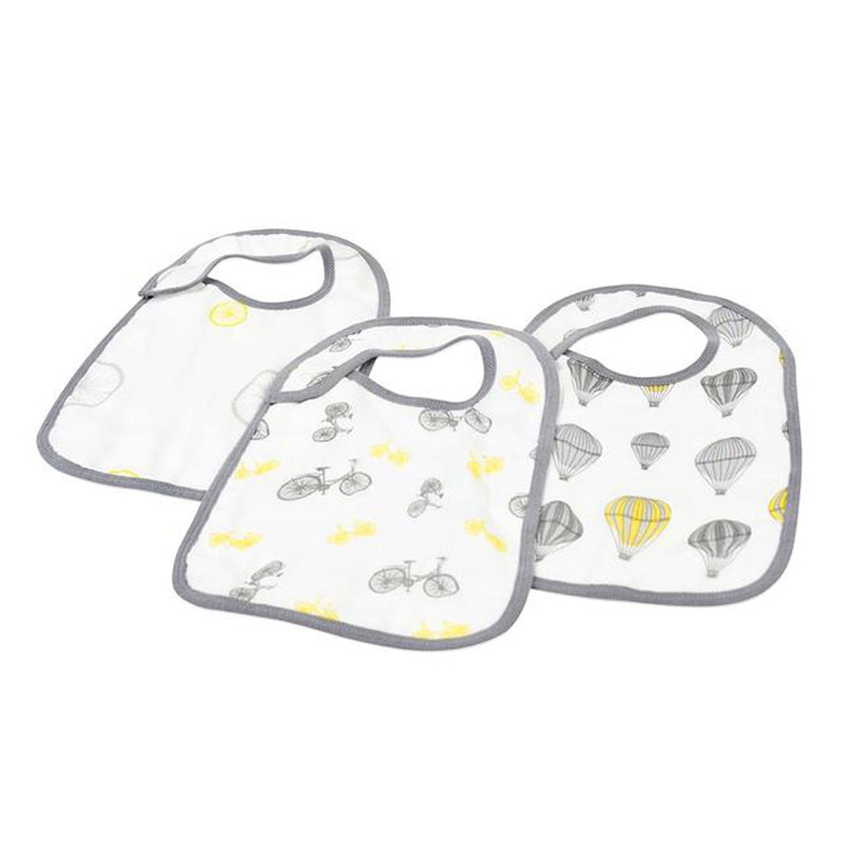 Snap Bibs 3PK | Traveler - Bamboo Muslin -1