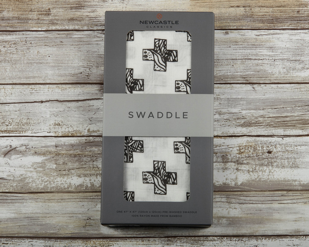 Nordic Stamp Bamboo Muslin Swaddle-4
