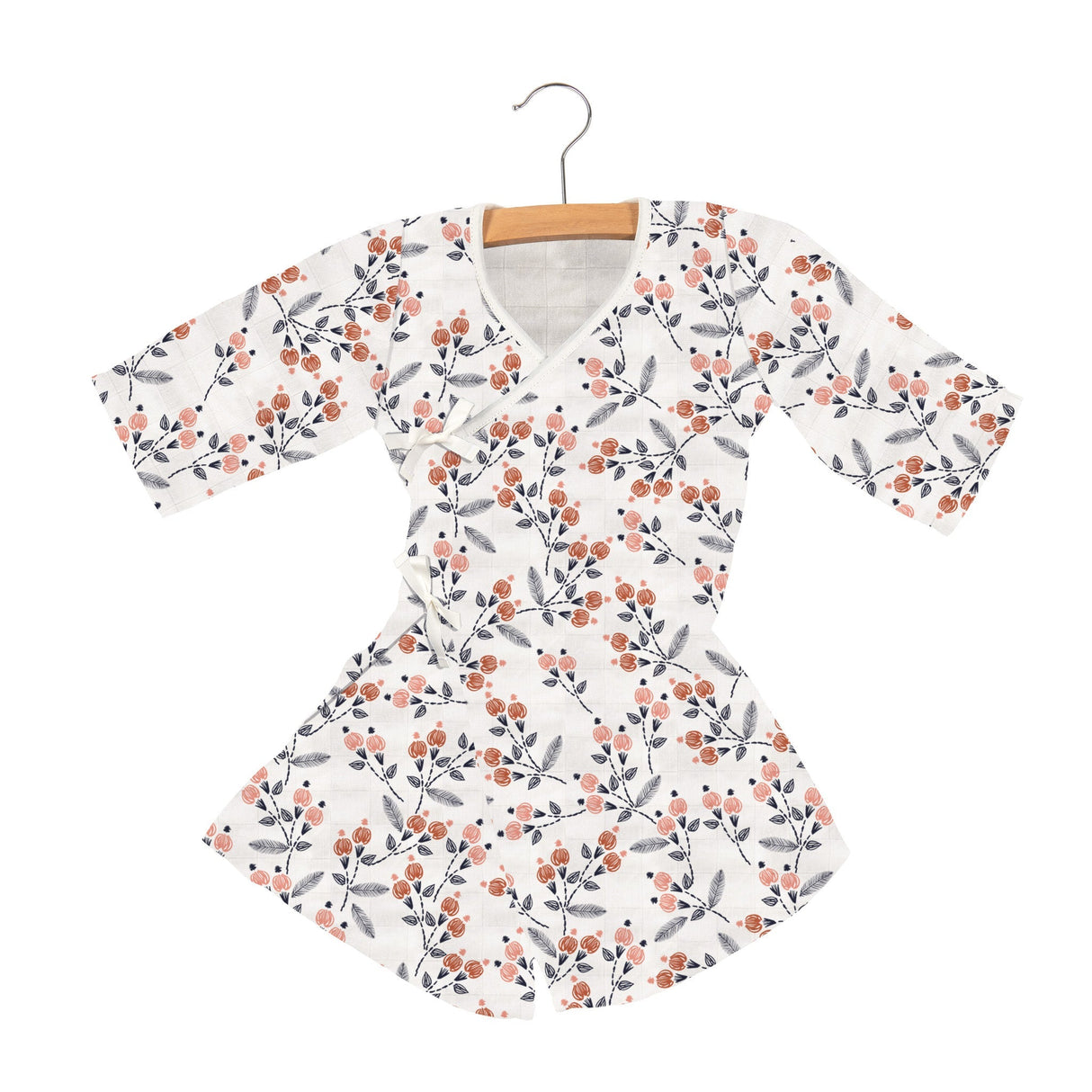 Dahlia Floral Bamboo Newcastle Mini Robe-0