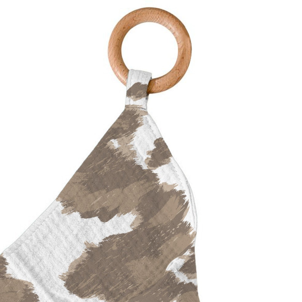 Baby Teether | Yellowstone Cowhide - Sumiye Co