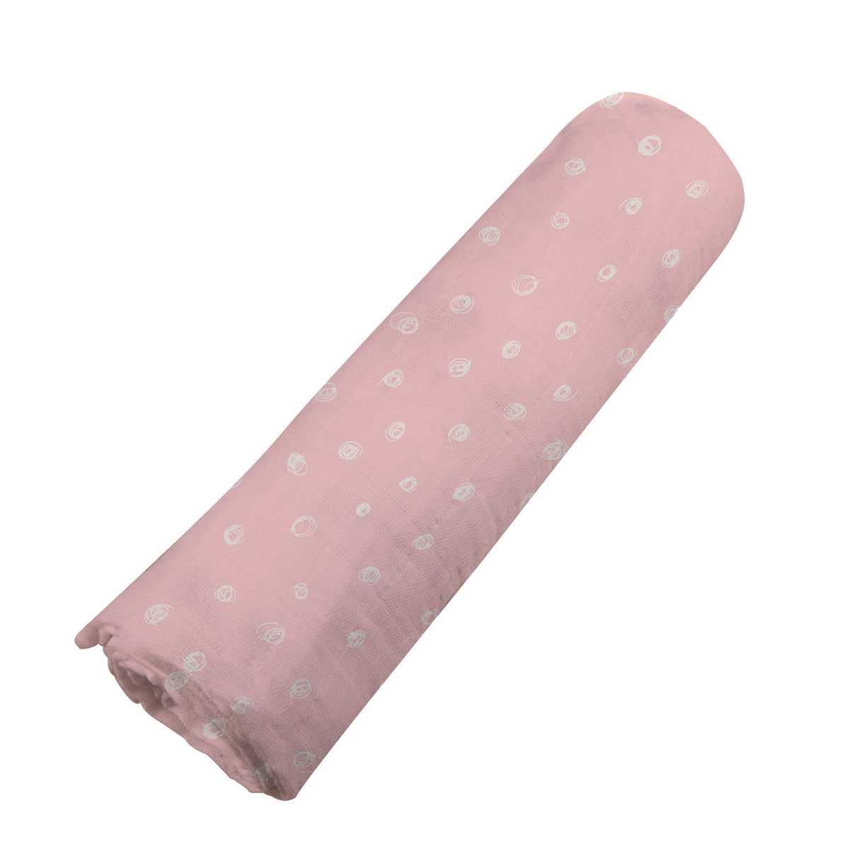 Pink Pearl Polka Dot Bamboo Swaddle-3