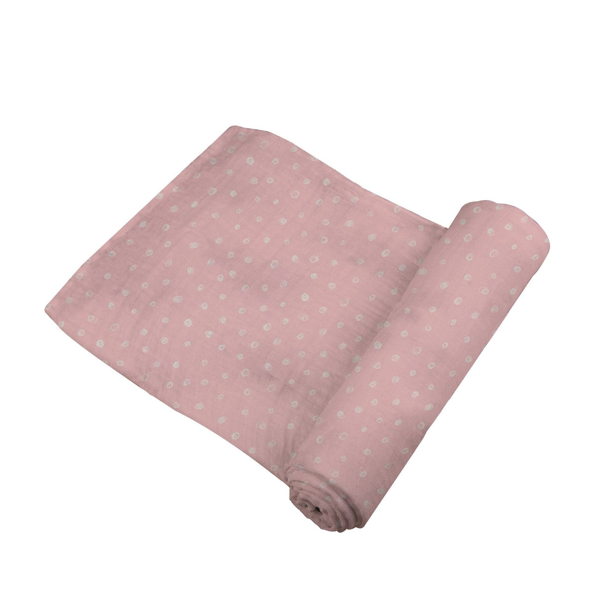 Pink Pearl Polka Dot Bamboo Swaddle-2