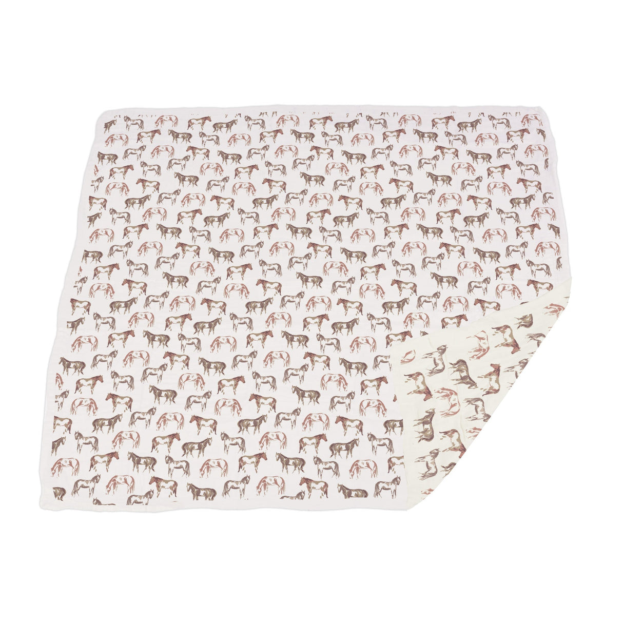 Wild Horses Bamboo Newcastle Blanket-2