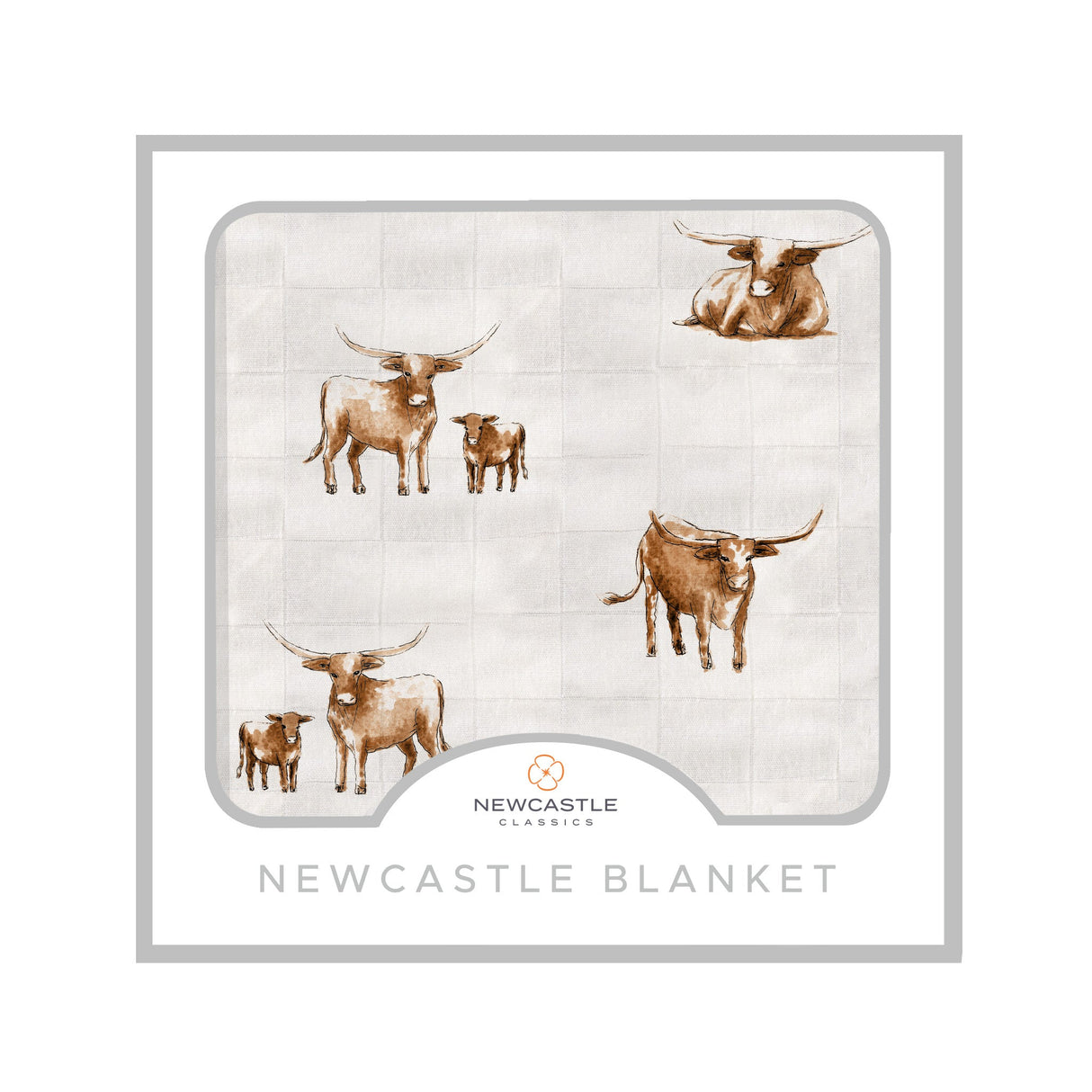 Longhorn Bamboo Newcastle Blanket-0