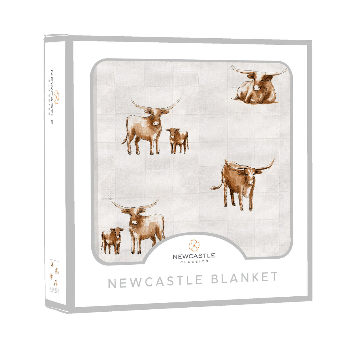 Longhorn Bamboo Newcastle Blanket-1