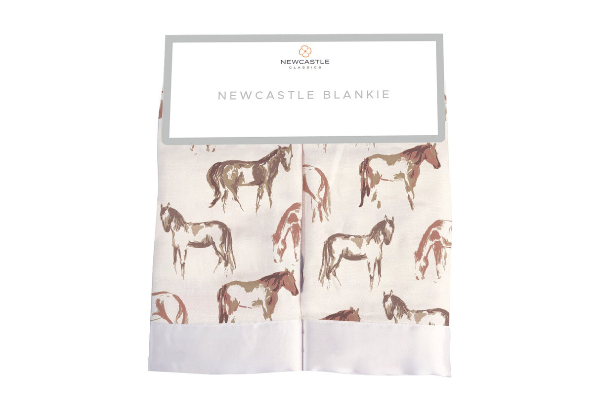 Wild Horse Bamboo Muslin Security Baby Blankie-0