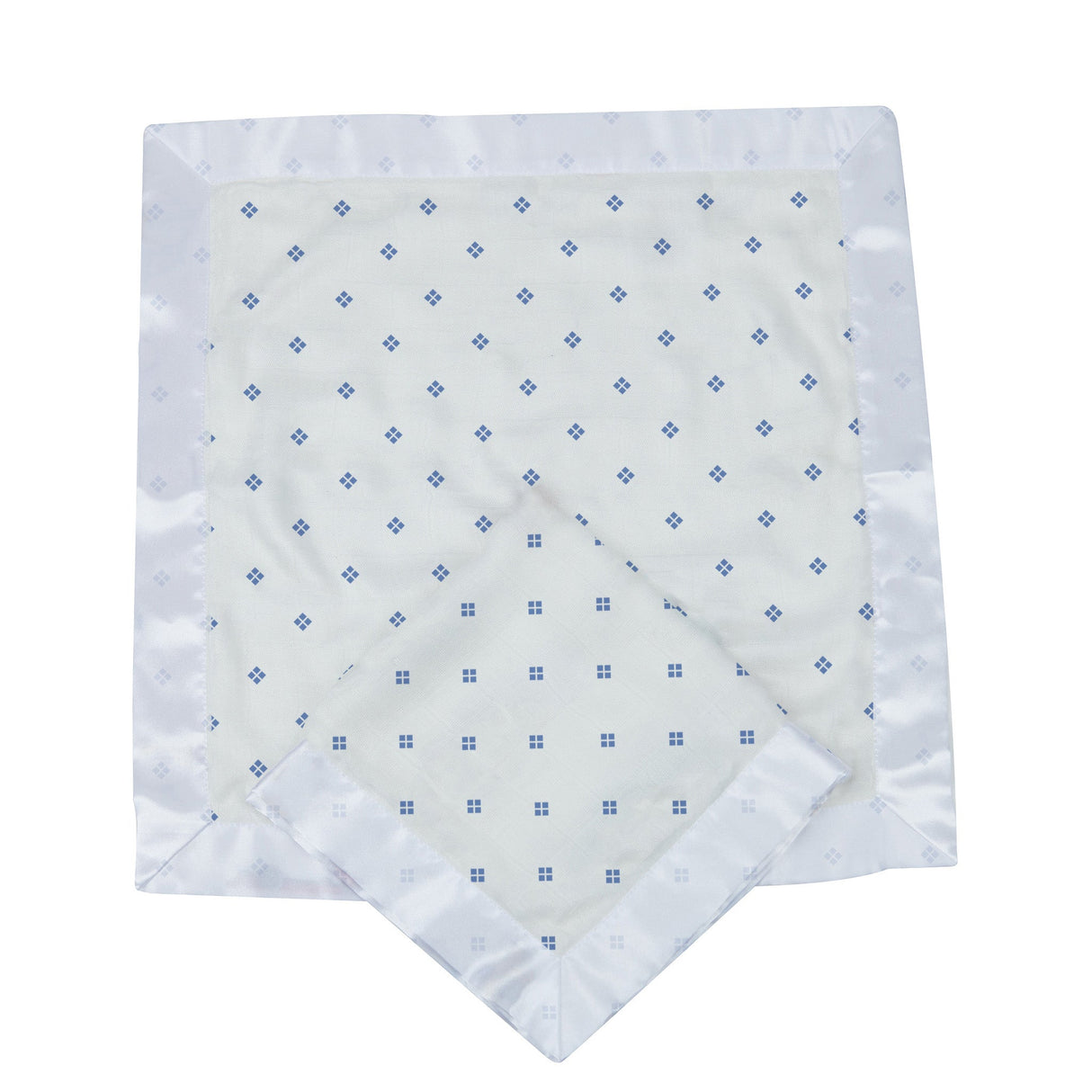 Periwinkle Diamond Polka Dot Bamboo Newcastle Blankie-2