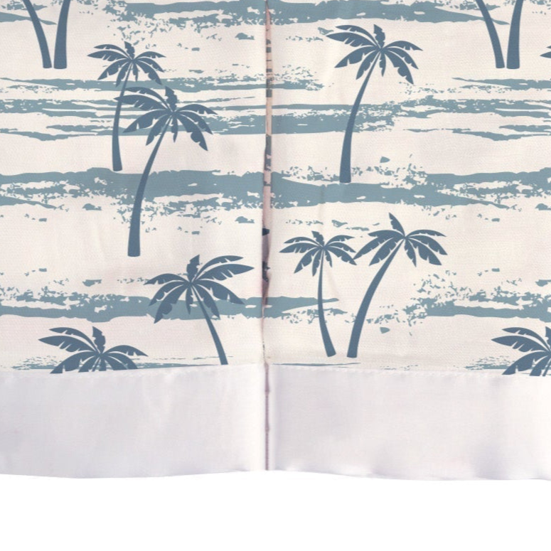 Security Blanket 2PK | Bamboo Fabric - Ocean Palm Trees - Sumiye Co