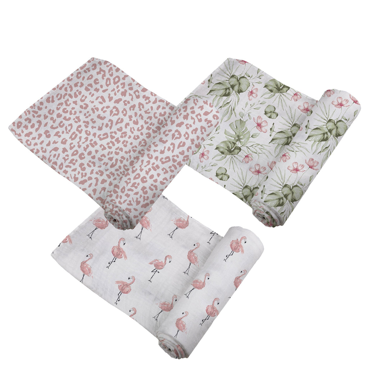 Tropical Paradise Bamboo Muslin Swaddle 3PK-1