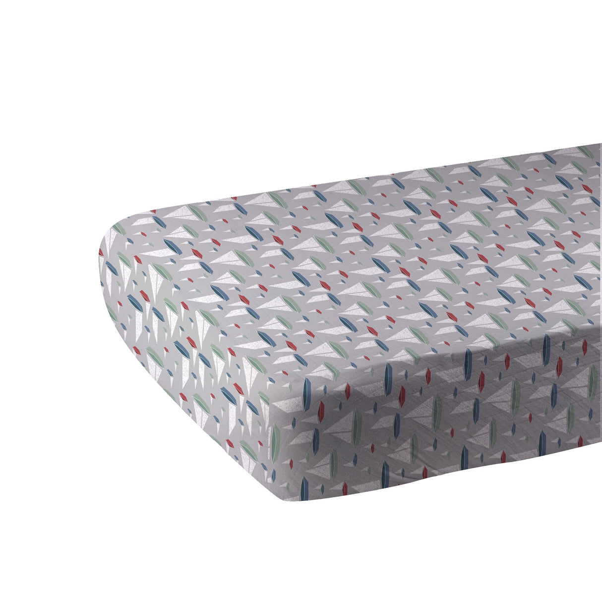 Marina Sailboats Bamboo Muslin Crib Sheet-1