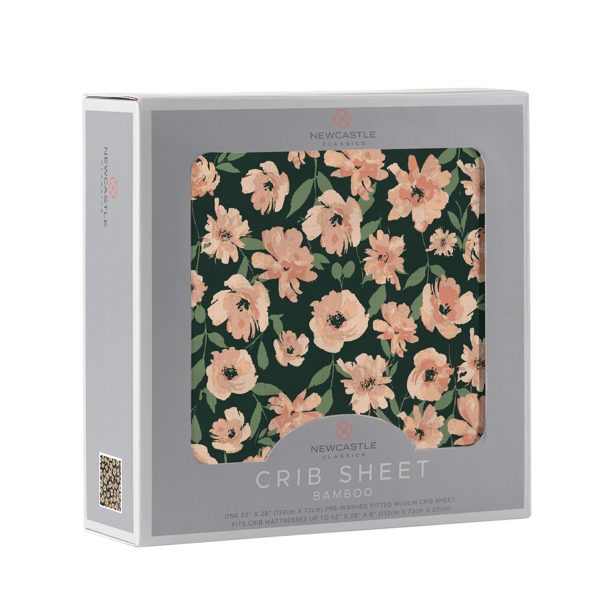 Canyon Sunset Flowers Bamboo Crib Sheet-2