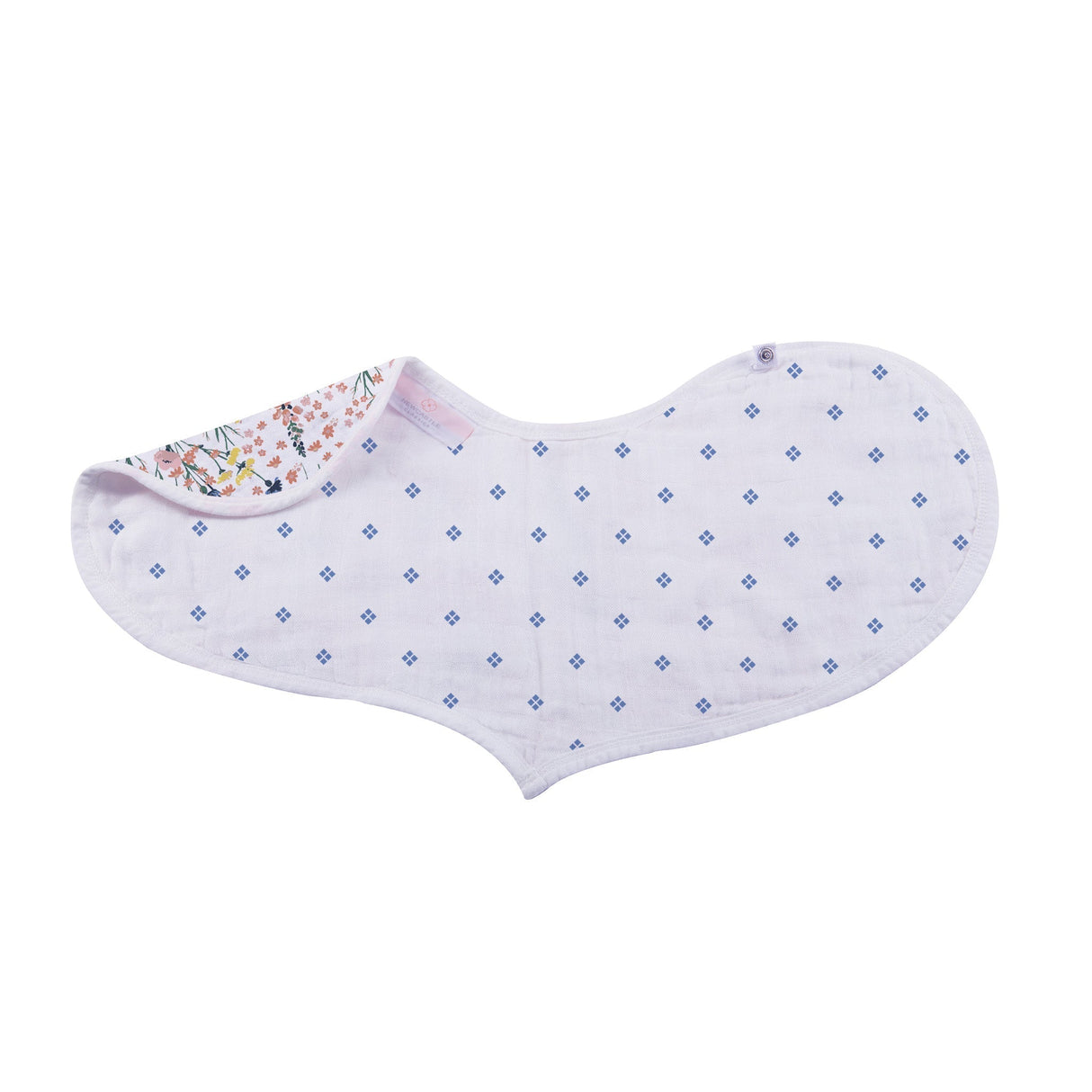 Heart Bib 2PK | Bamboo Muslin - Wildflowers -3