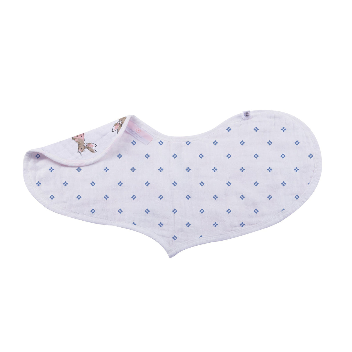 Heart Bib 2PK | Bamboo Muslin - Wildflowers -1