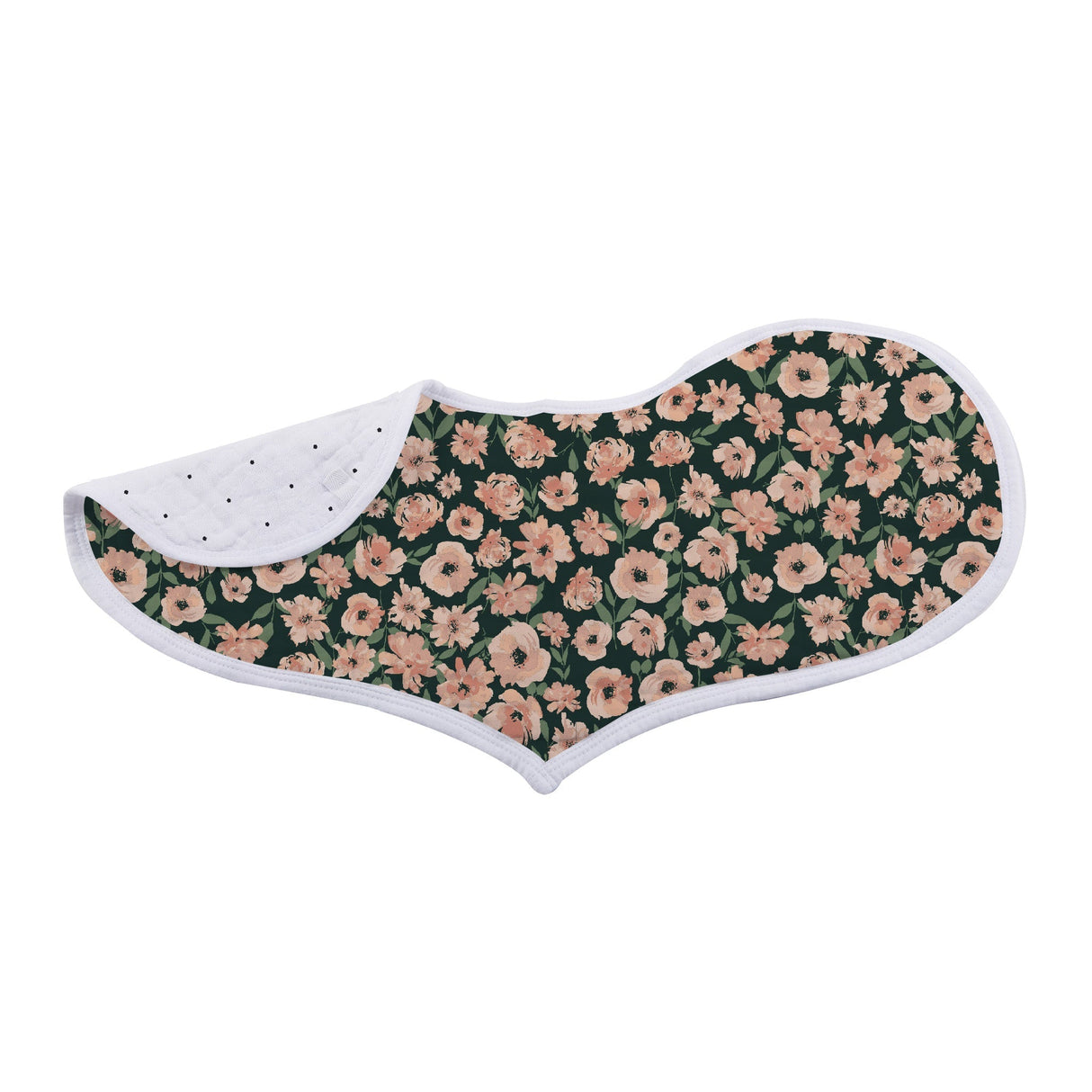 Heart Bib 2PK | Bamboo Muslin - Canyon Sunset -3