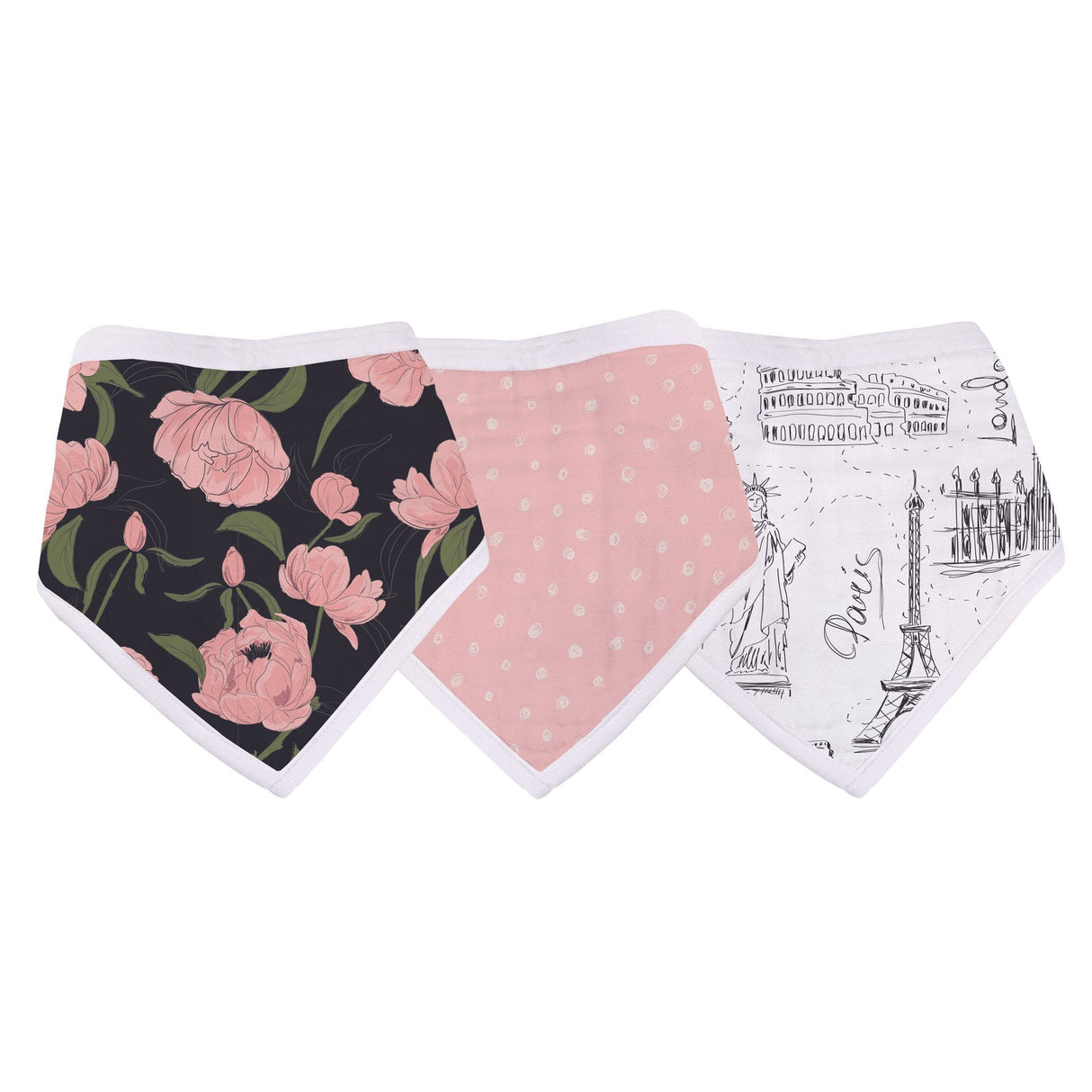 Bandana Bib 3PK | London, Paris, New York -1