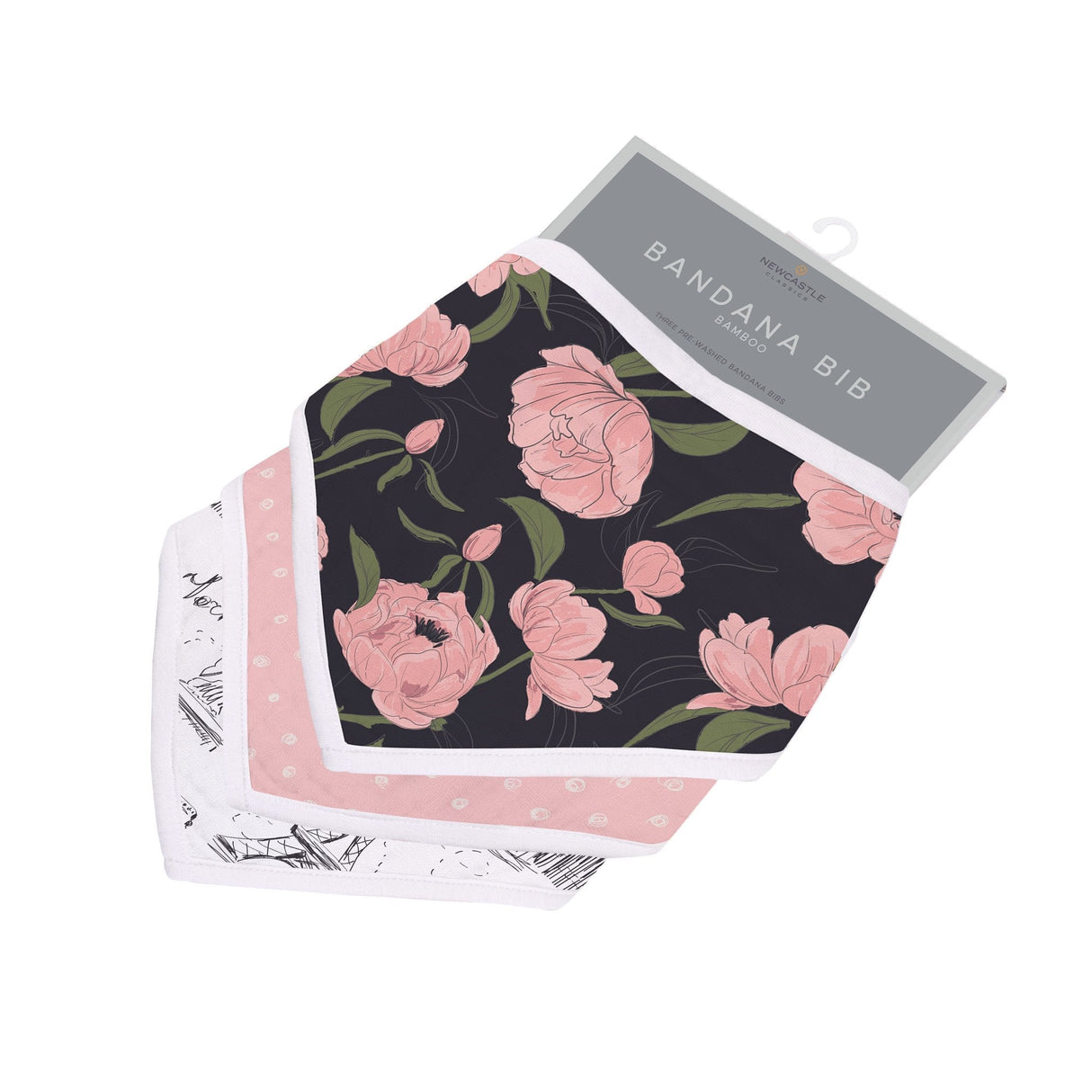 Bandana Bib 3PK | London, Paris, New York -0