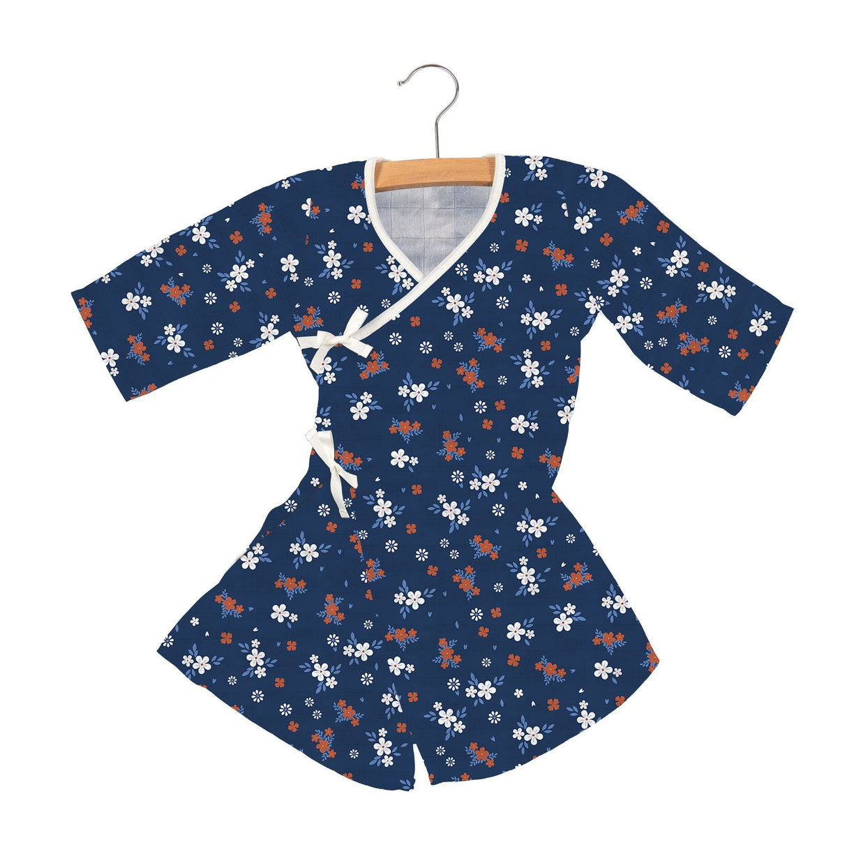 Serenity Floral Bamboo Newcastle Mini Robe-0