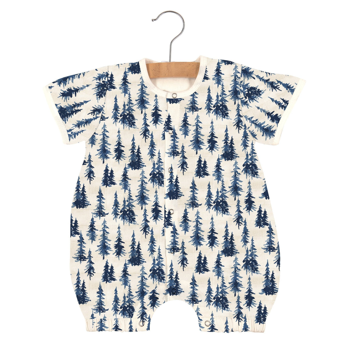 Indigo Forest Bamboo Newcastle Mini Romper-0