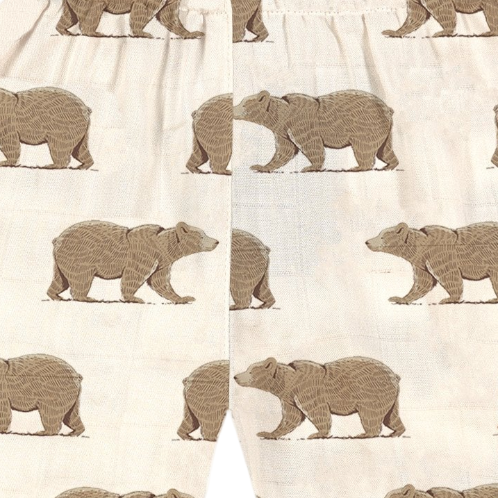 Mini Pants | Bamboo Muslin - Bears - Sumiye Co