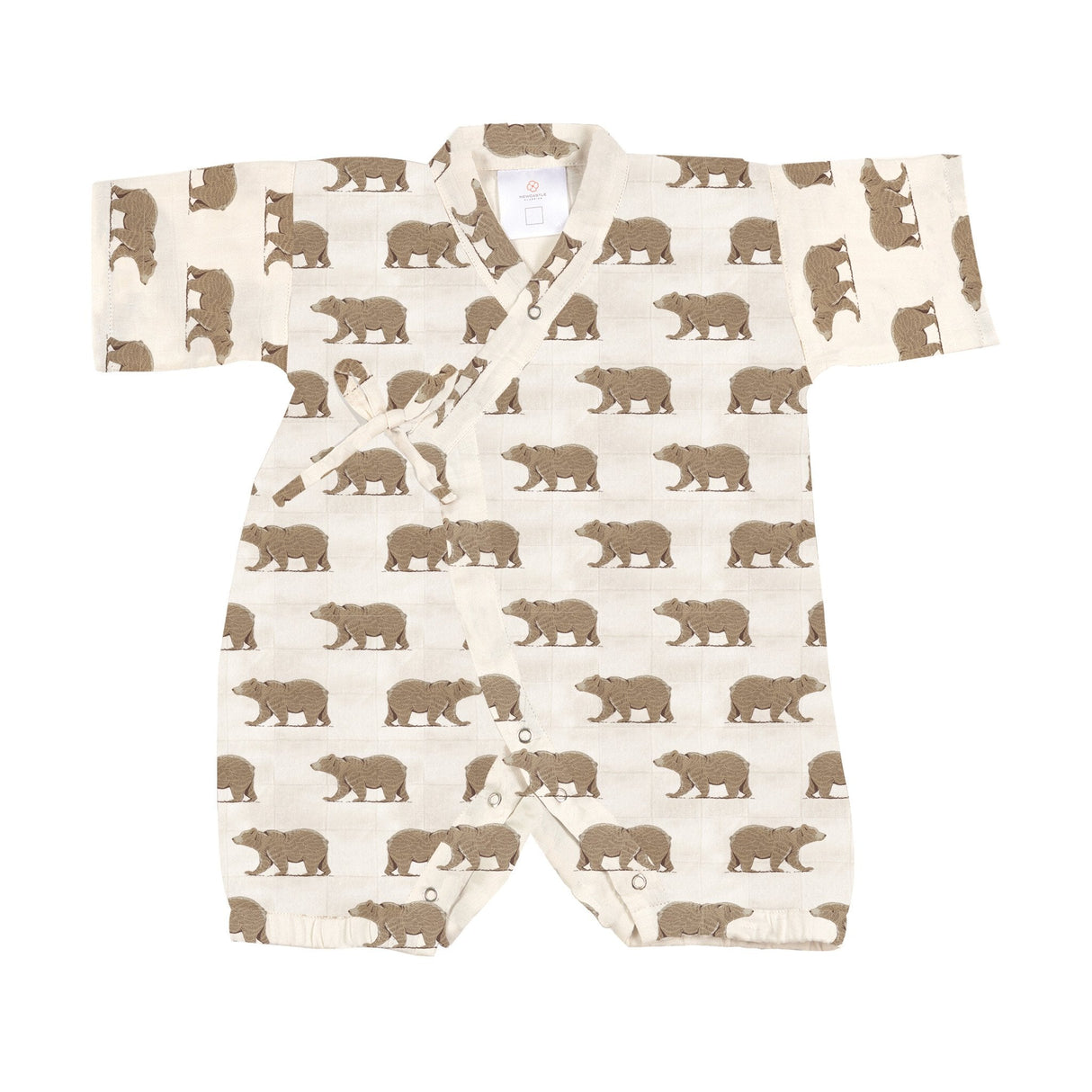 Goodnight Bear Bamboo Newcastle Mini Kimono Jumpsuit-0