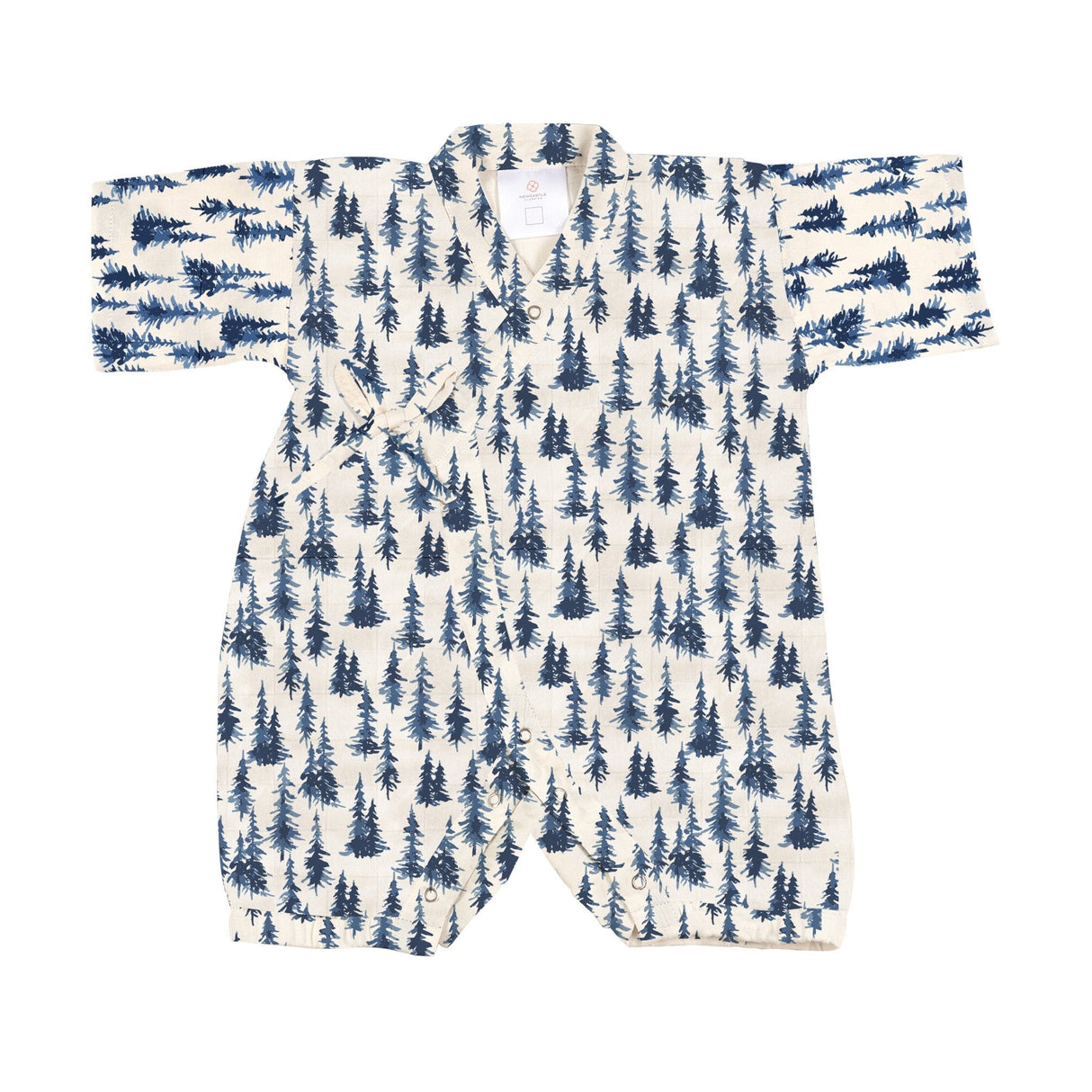 Indigo Forest Bamboo Newcastle Mini Kimono Jumpsuit-0