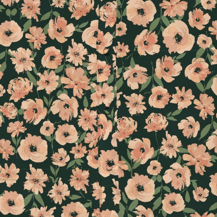 Mini Romper | Canyon Sunset Flowers Bamboo - Sumiye Co