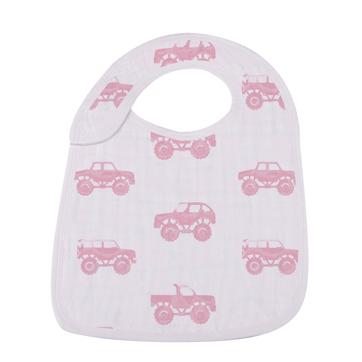 Pretty In Pink Bamboo Snap Bibs 3PK-4