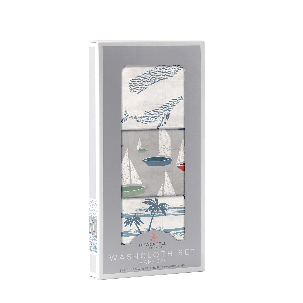 Ocean Tides Bamboo Washcloth Set of 3-1