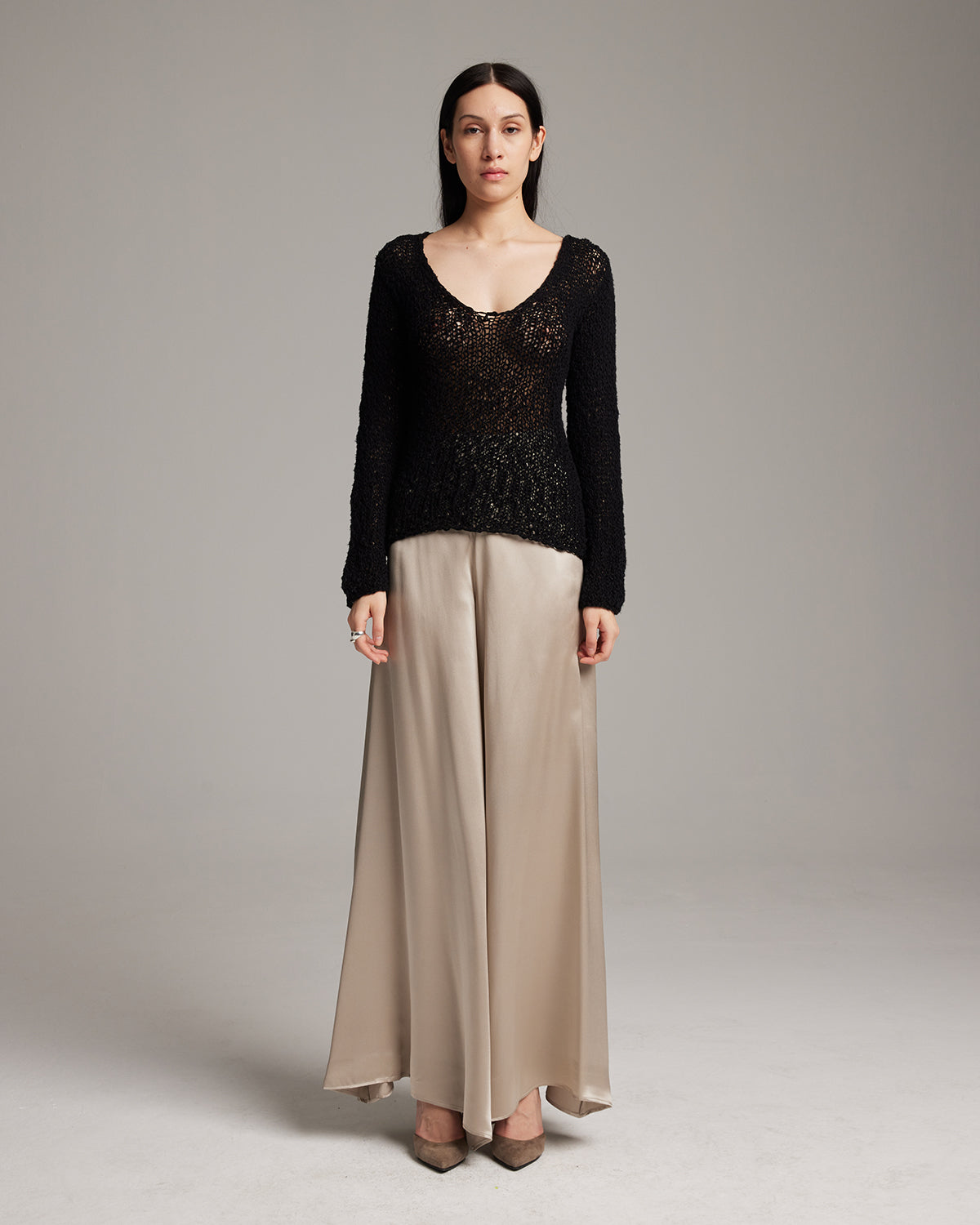 Silk Palazzo Pants - Sumiye Co