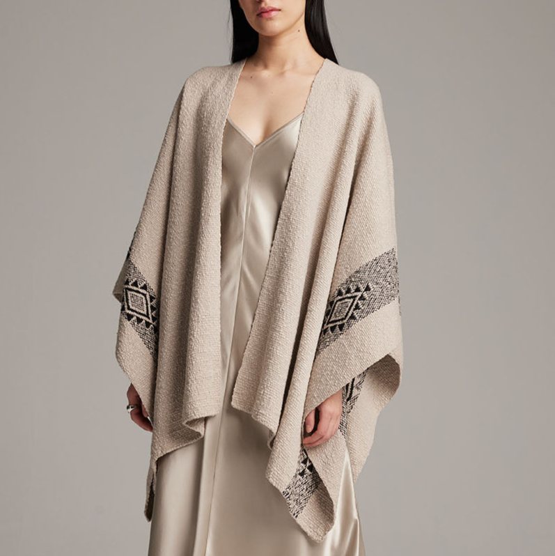 Long Estrella Duster in Textured Cotton - Sumiye Co