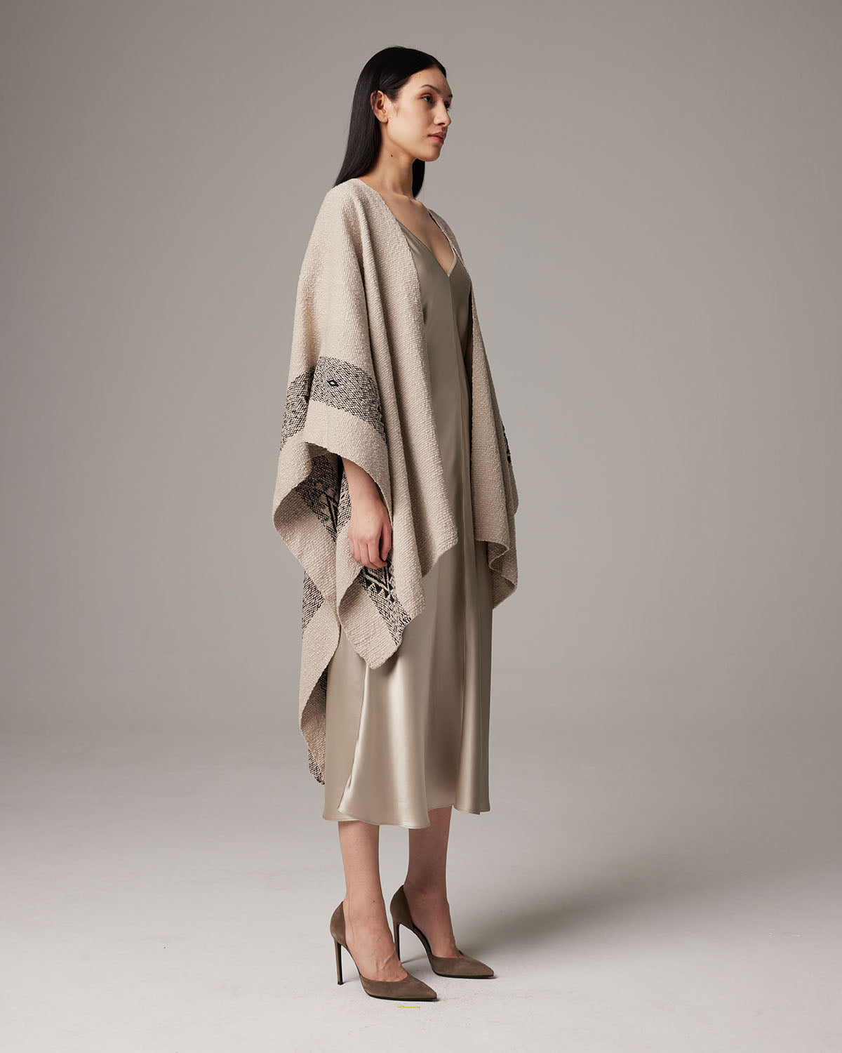 Long Estrella Duster in Textured Cotton - Sumiye Co