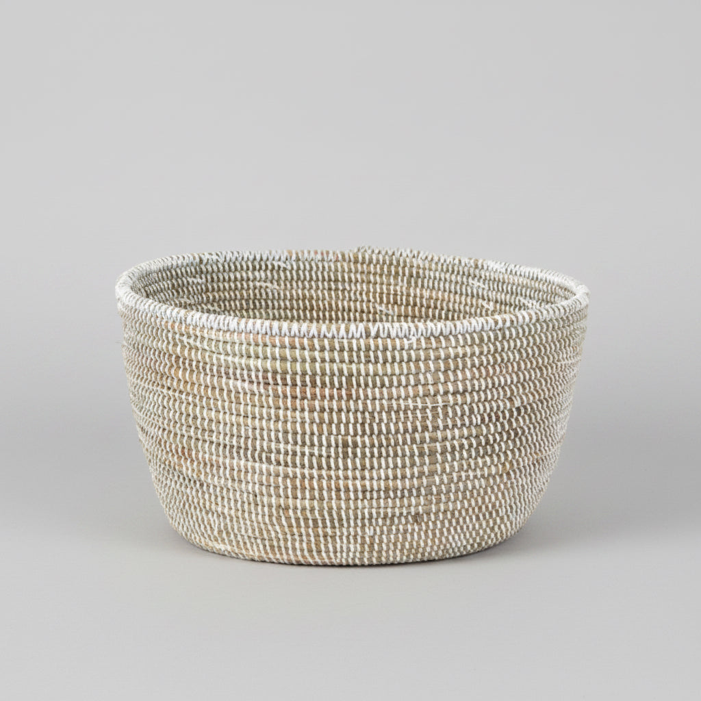 White Oval Basket - Sumiye Co
