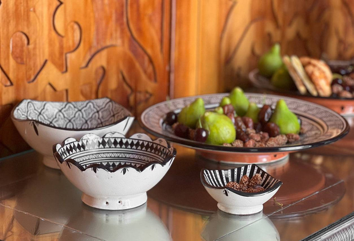 Moroccan Ceramic Nesting Bowls (Set of 3) - Sumiye Co