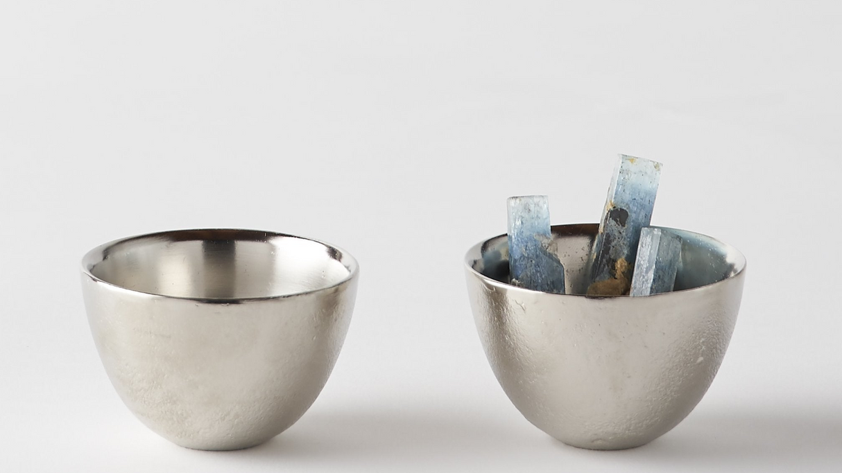 Nickel Pinch Bowls Set of 2 - Sumiye Co