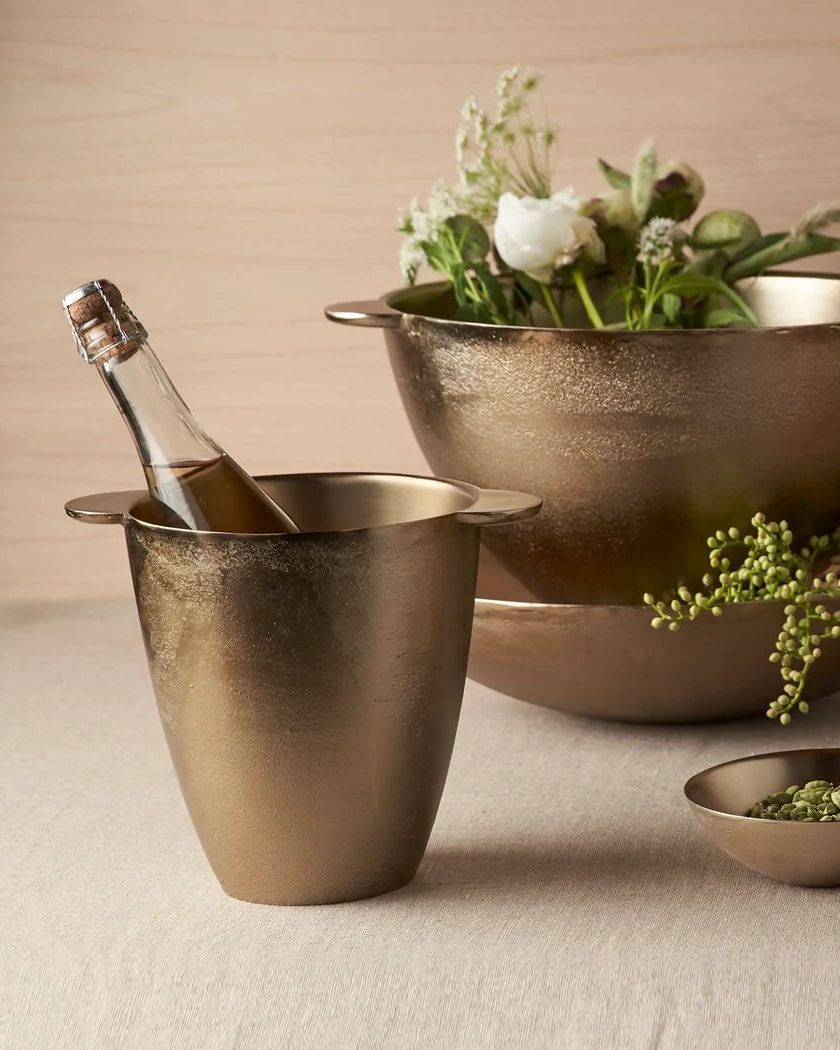 Antique Brass Wine Chiller - Sumiye Co