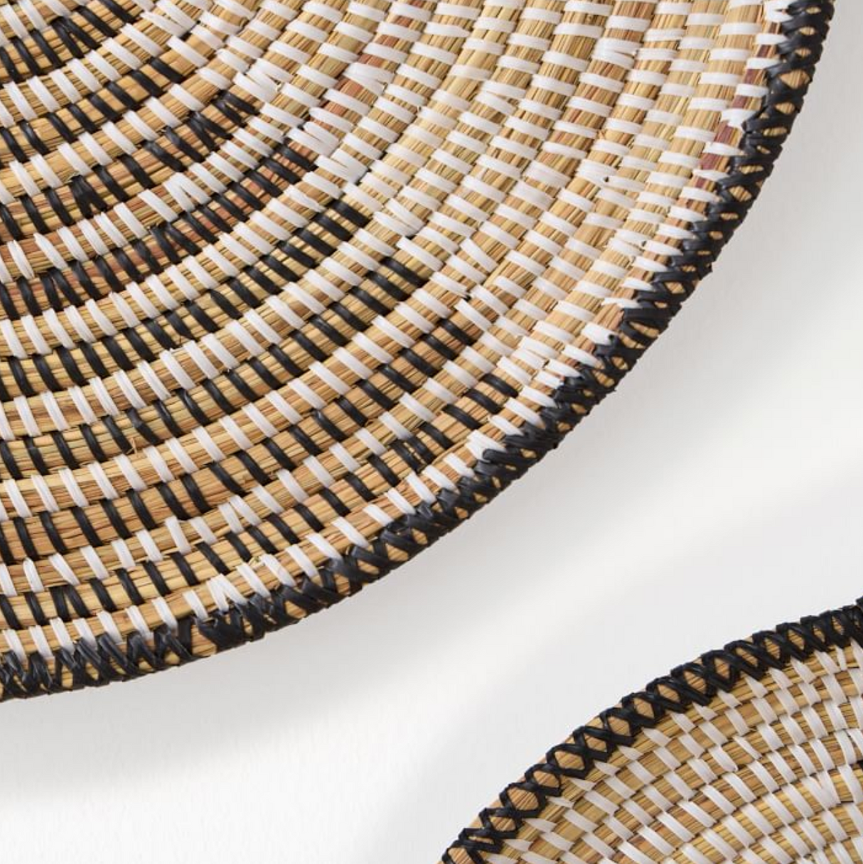 Wall Basket Graphic Print Black and White - Set of 3 - Sumiye Co