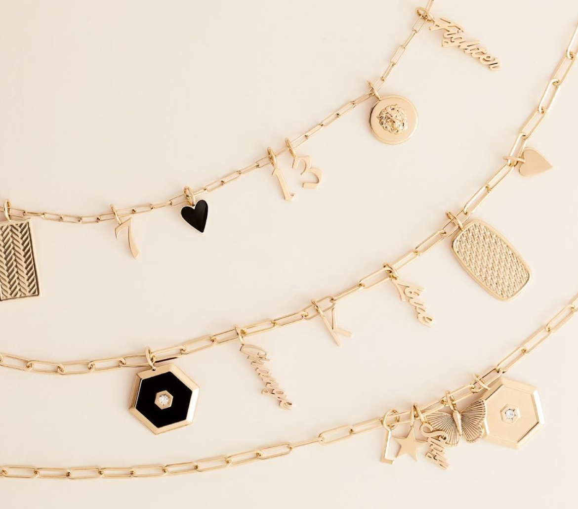 Ashley White Enamel Swarovski Crystal Pendant - Sumiye Co