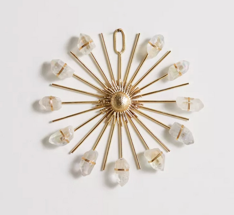 Aura Quartz Point Sunburst Healing Crystal Grid - Sumiye Co