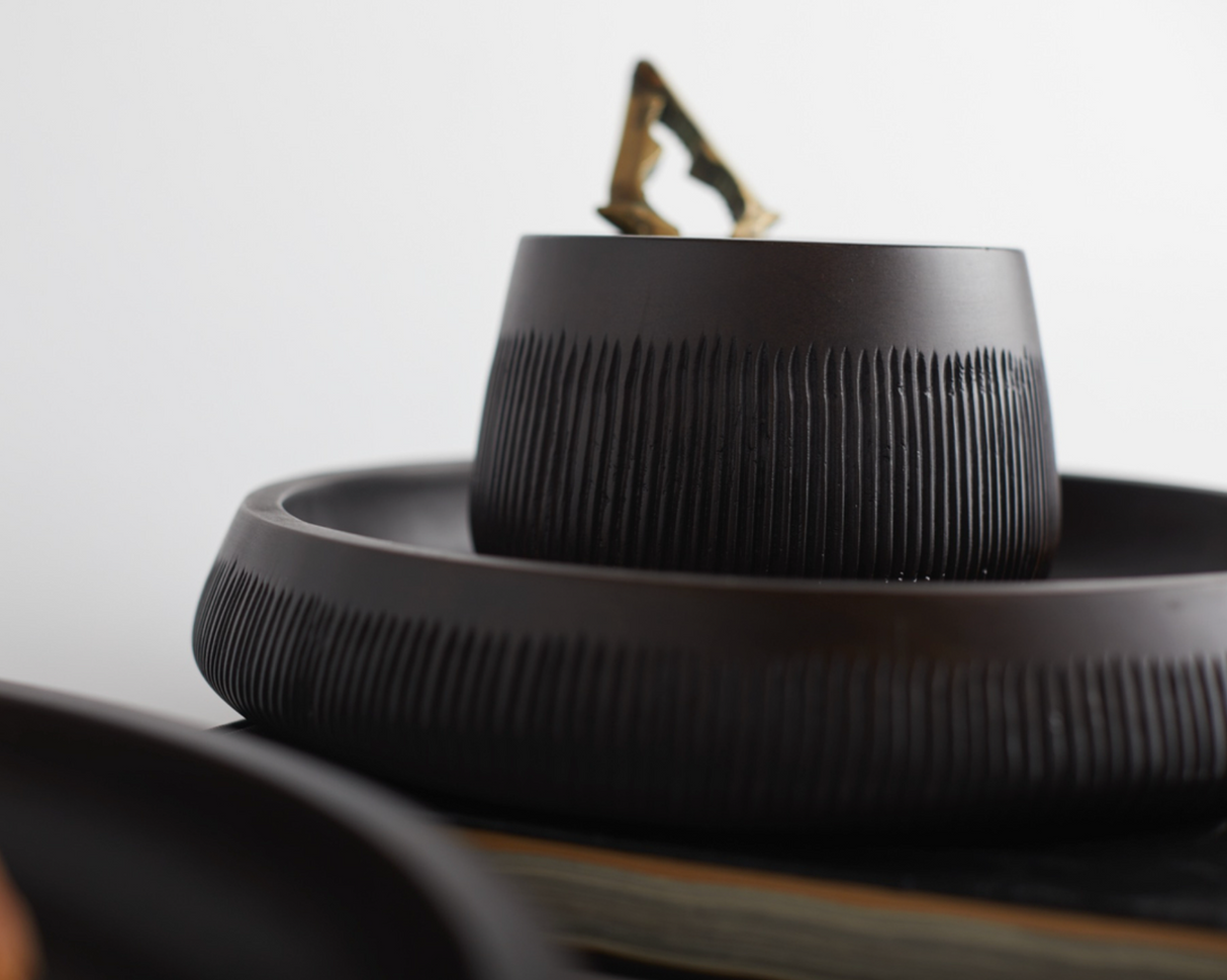 Hand-Carved Mango Wood Large Tray - Sumiye Co