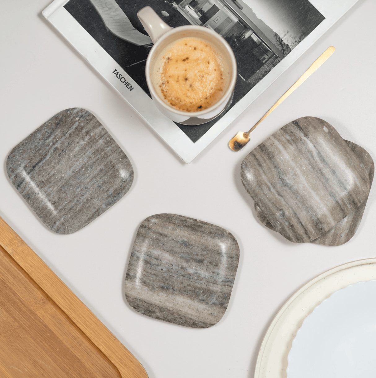 Granada Marble Coasters Set of 4 - Sumiye Co