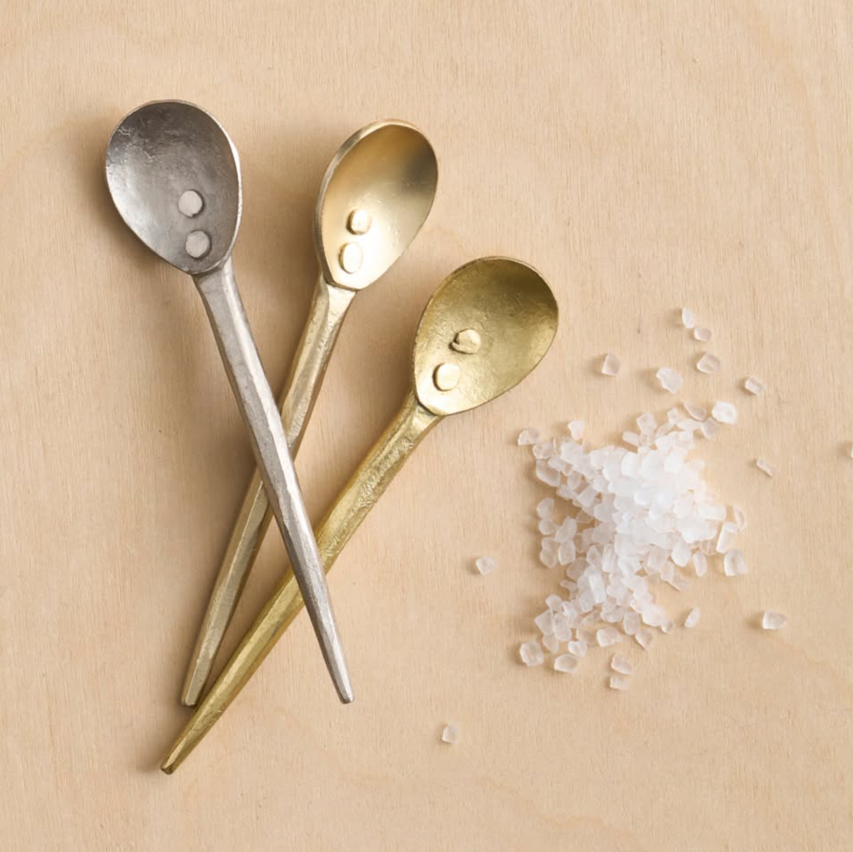 Forge Pewter Small Spoons - Set of 3 - Sumiye Co